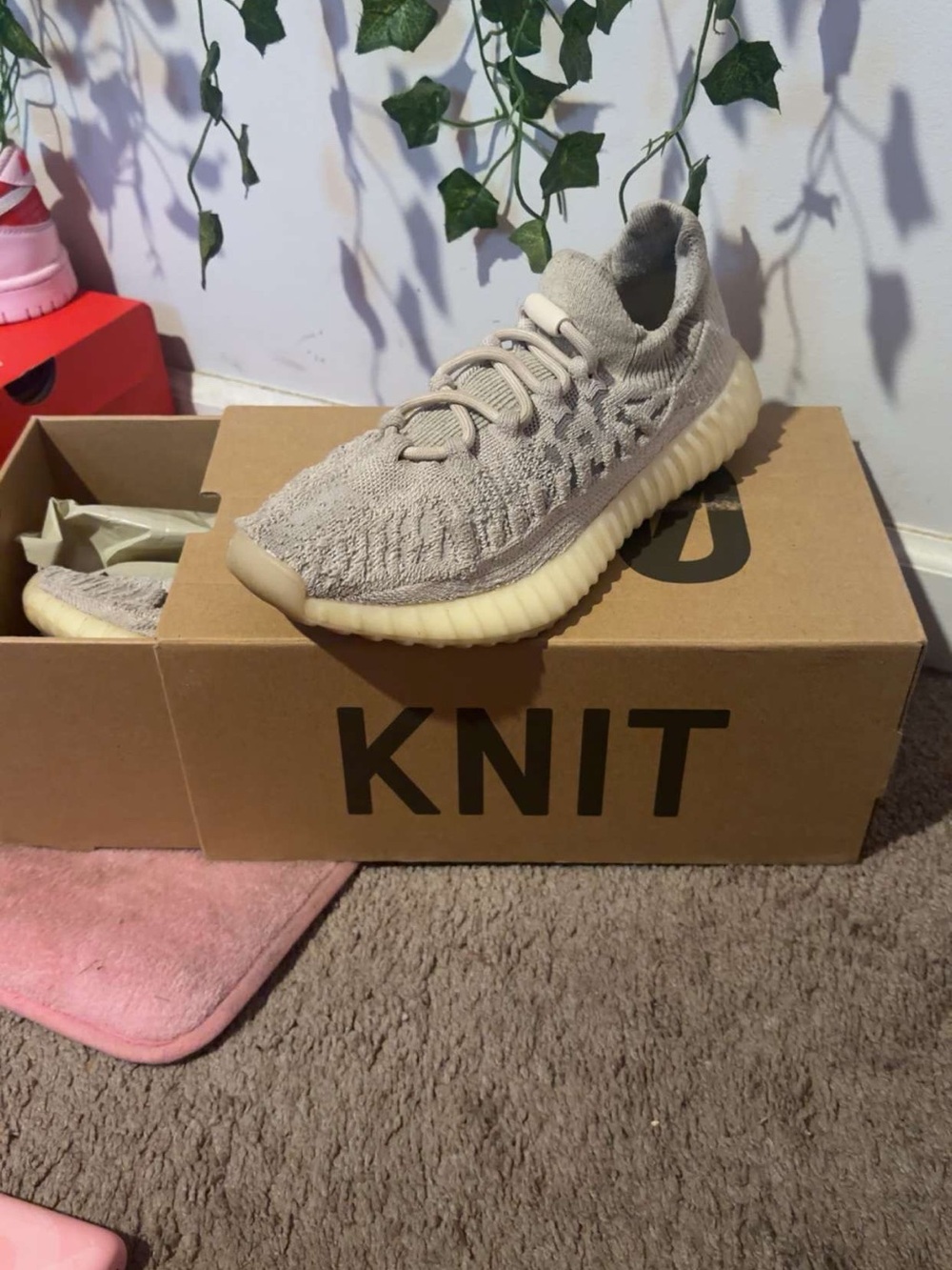 Yeezy Boost 350 V2 Taupe Knit Sneakers
